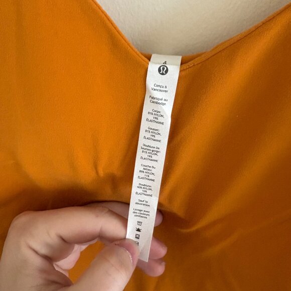 Lululemon Athletic Align Sleeveless Onesie Bodysuit 8” Autumn NWT Size 4 - Picture 6 of 7
